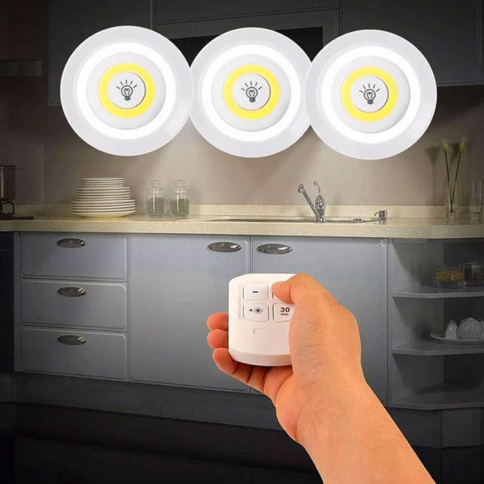 SET DE 3 LUCES + CONTROL