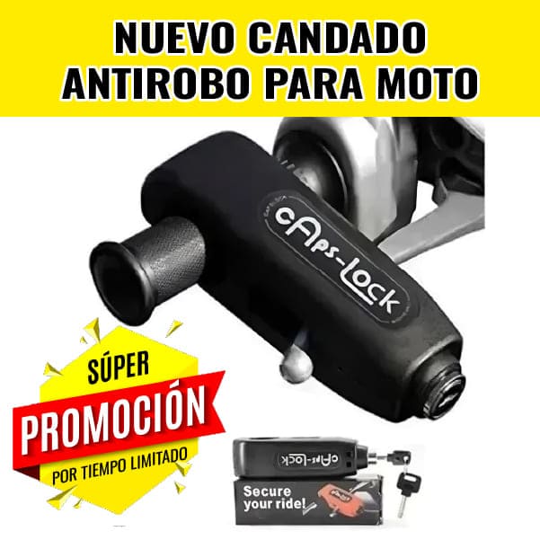 CANDADO PARA MOTO CAPS LOCK