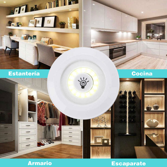 SET DE 3 LUCES + CONTROL